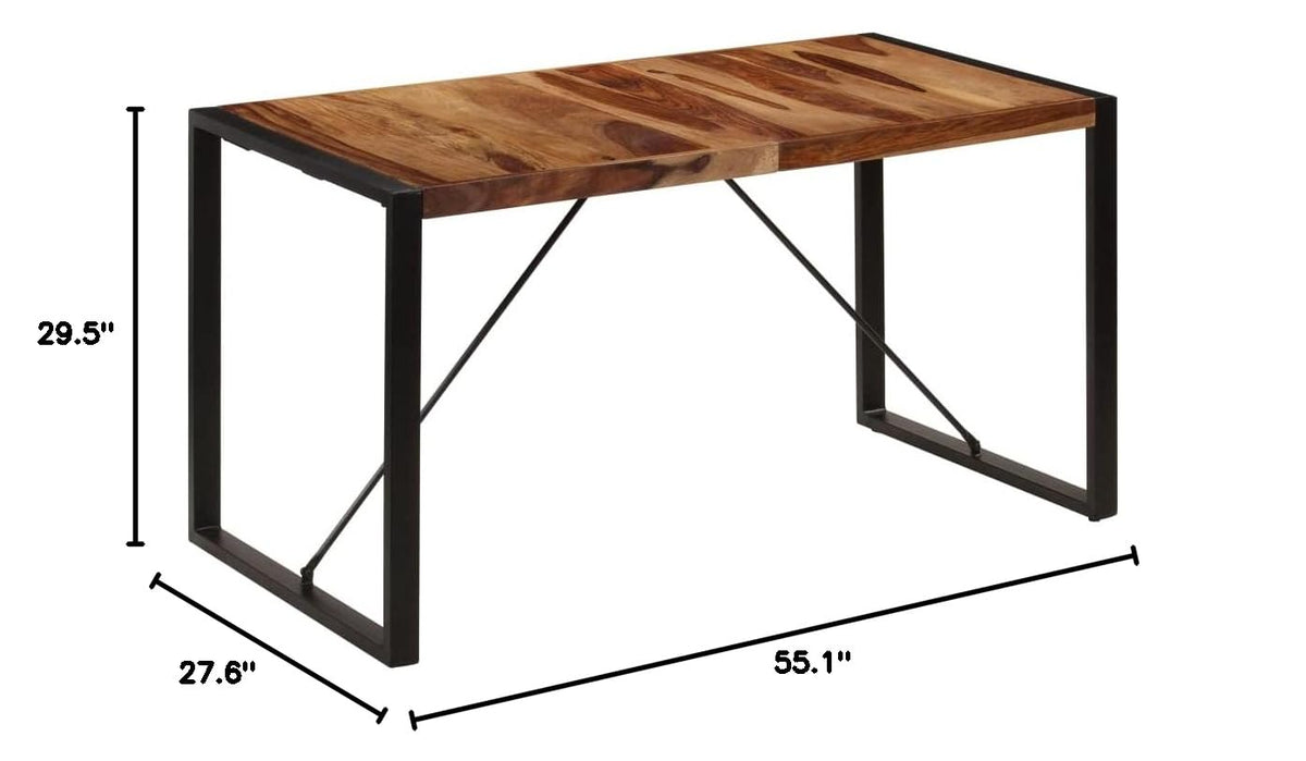 Square Solid Sheesham Wood Dining Table O8839
