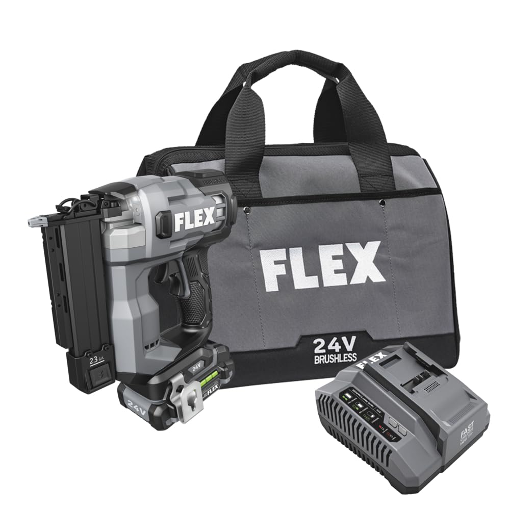 24V Brushless Cordless 23-Gauge Pin Nailer Kit with 2.5Ah Battery M262722