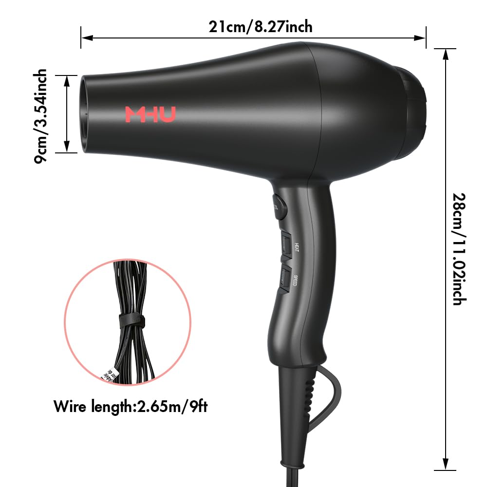 1875W Far Infrared Hair Dryer Black S775936