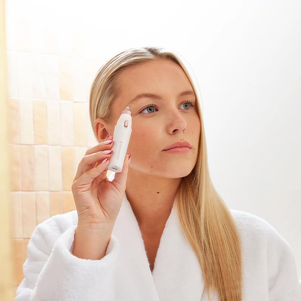 White 2-in-1 Waterproof Facial Hair Remover U74459