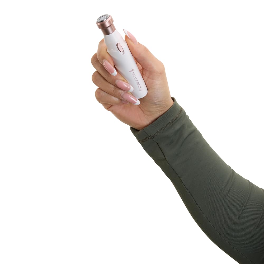 White 2-in-1 Waterproof Facial Hair Remover U74459