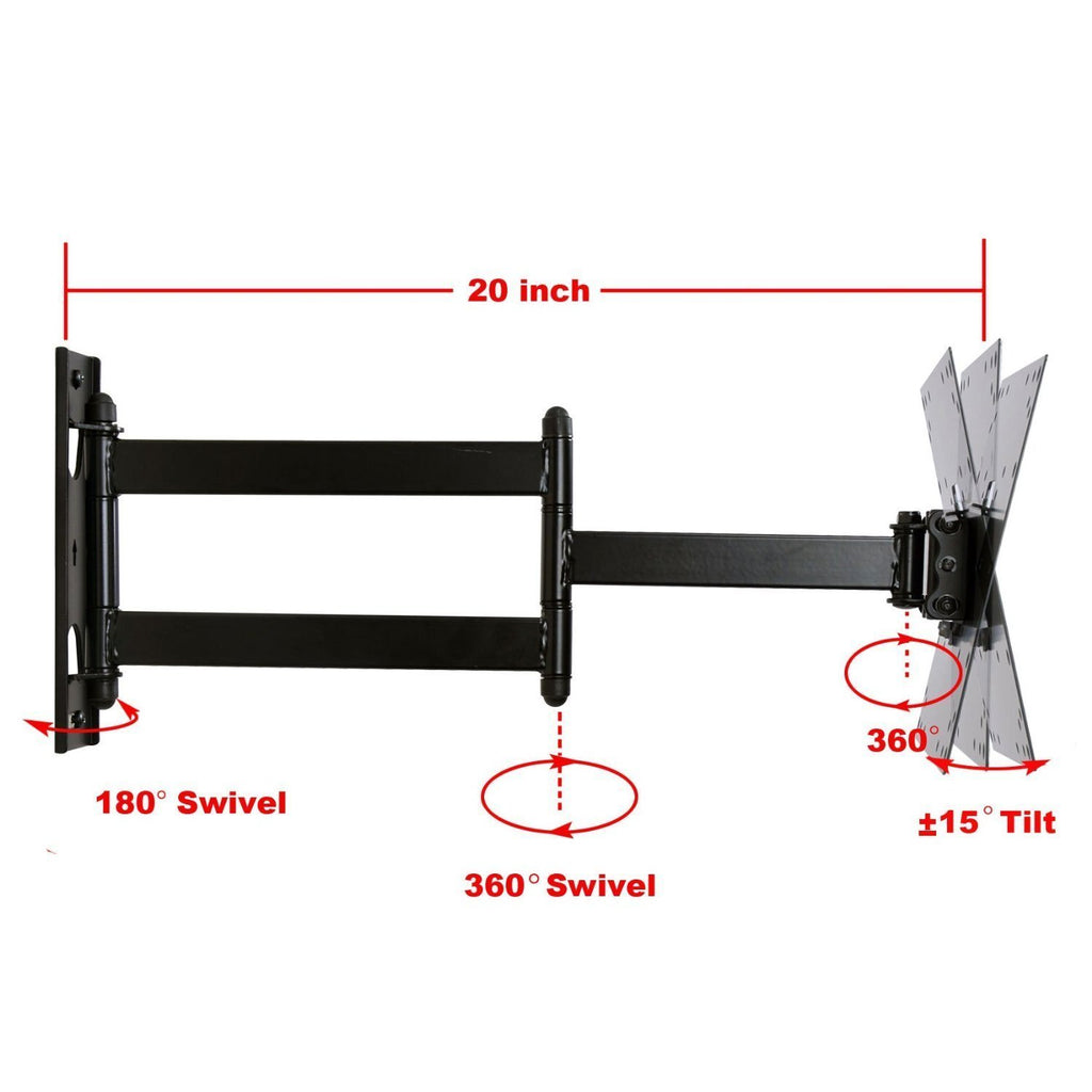 Single Stud Swing Arm TV Wall Mount W104258