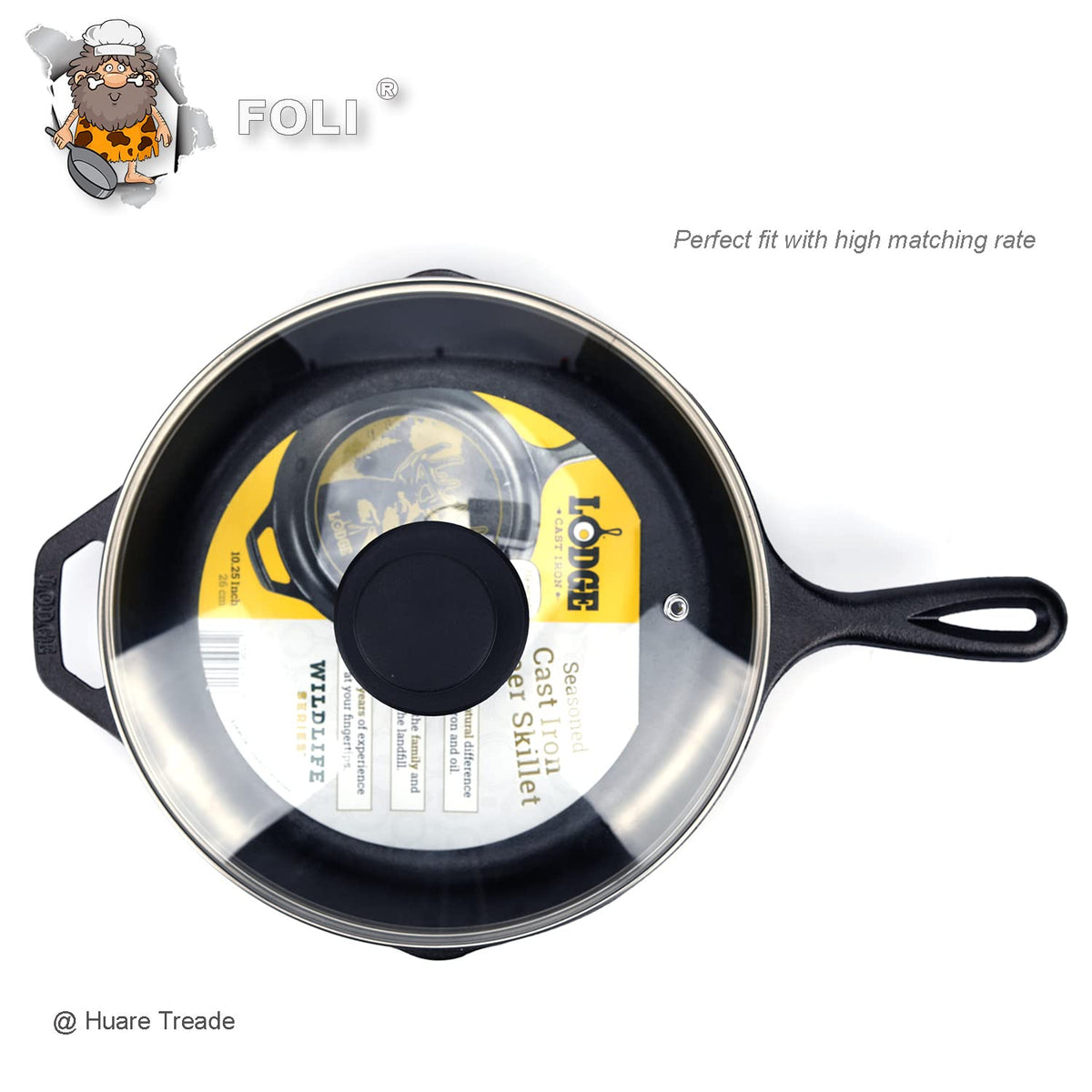10.25 Inch Tempered Glass Lid with Steam Vent R314