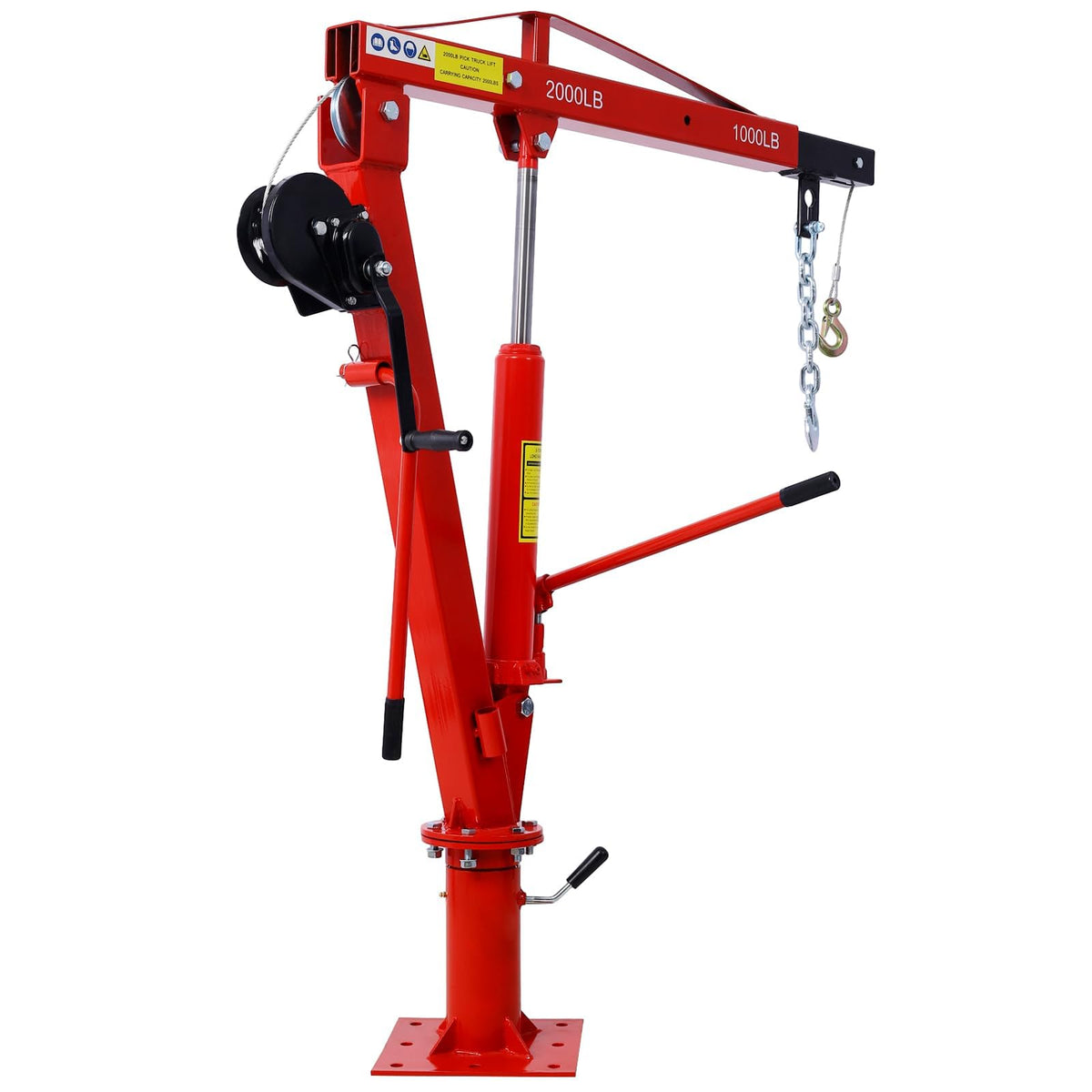 2000 lbs Hydraulic Truck Bed Jib Crane Y245