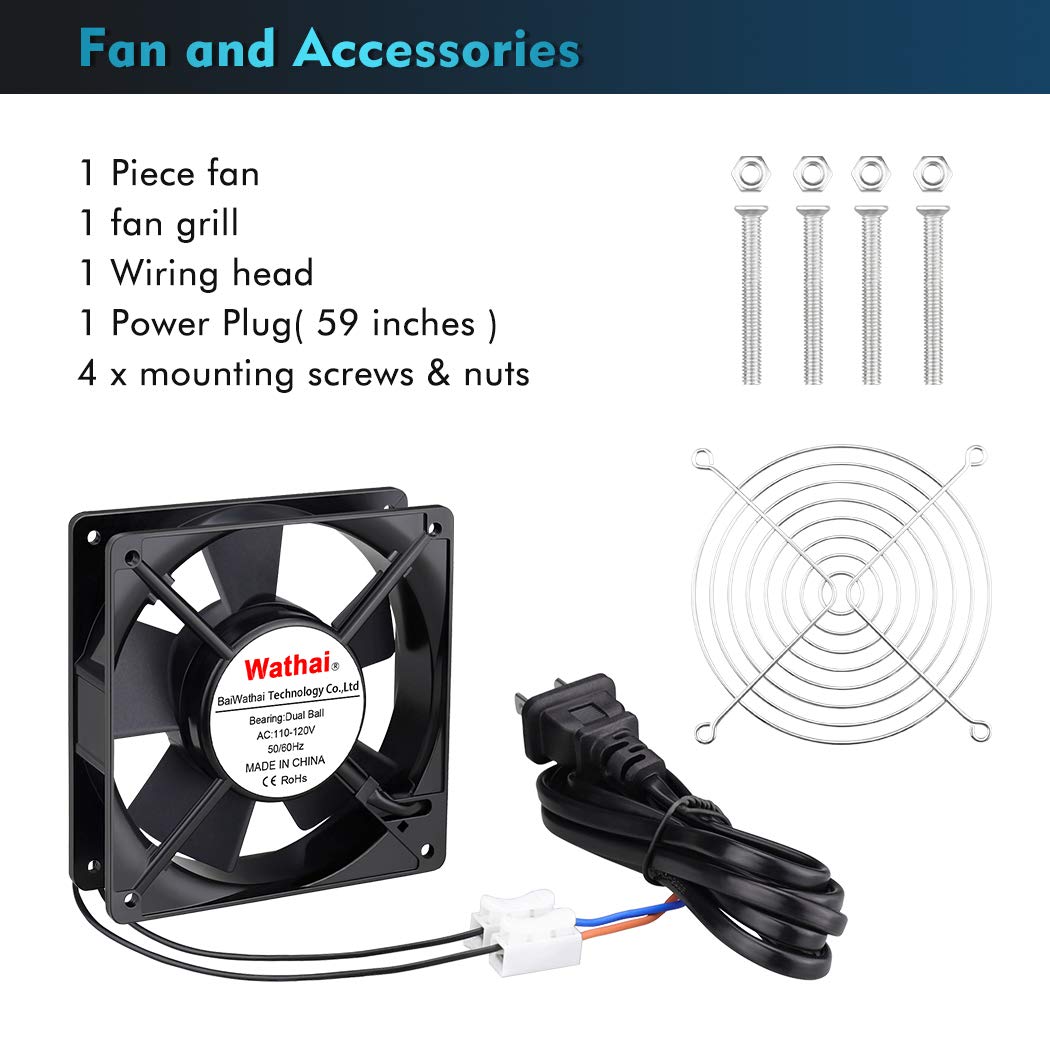 120mm AC Axial Exhaust Fan Dual Ball G772