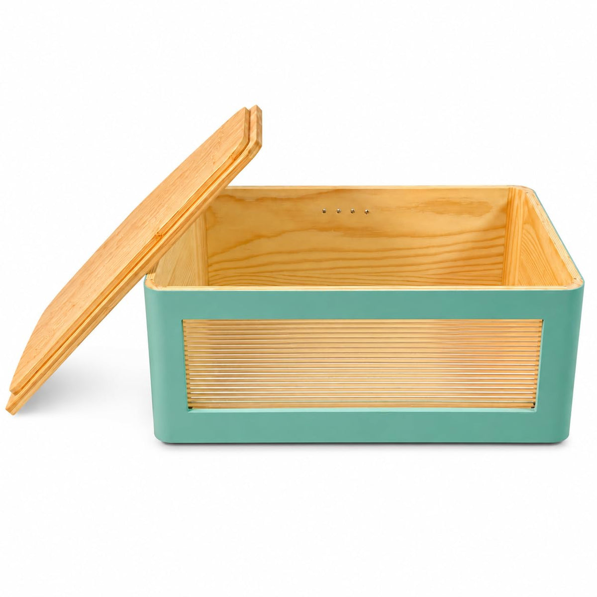 Wooden Bread Box with Cutting Board S1691