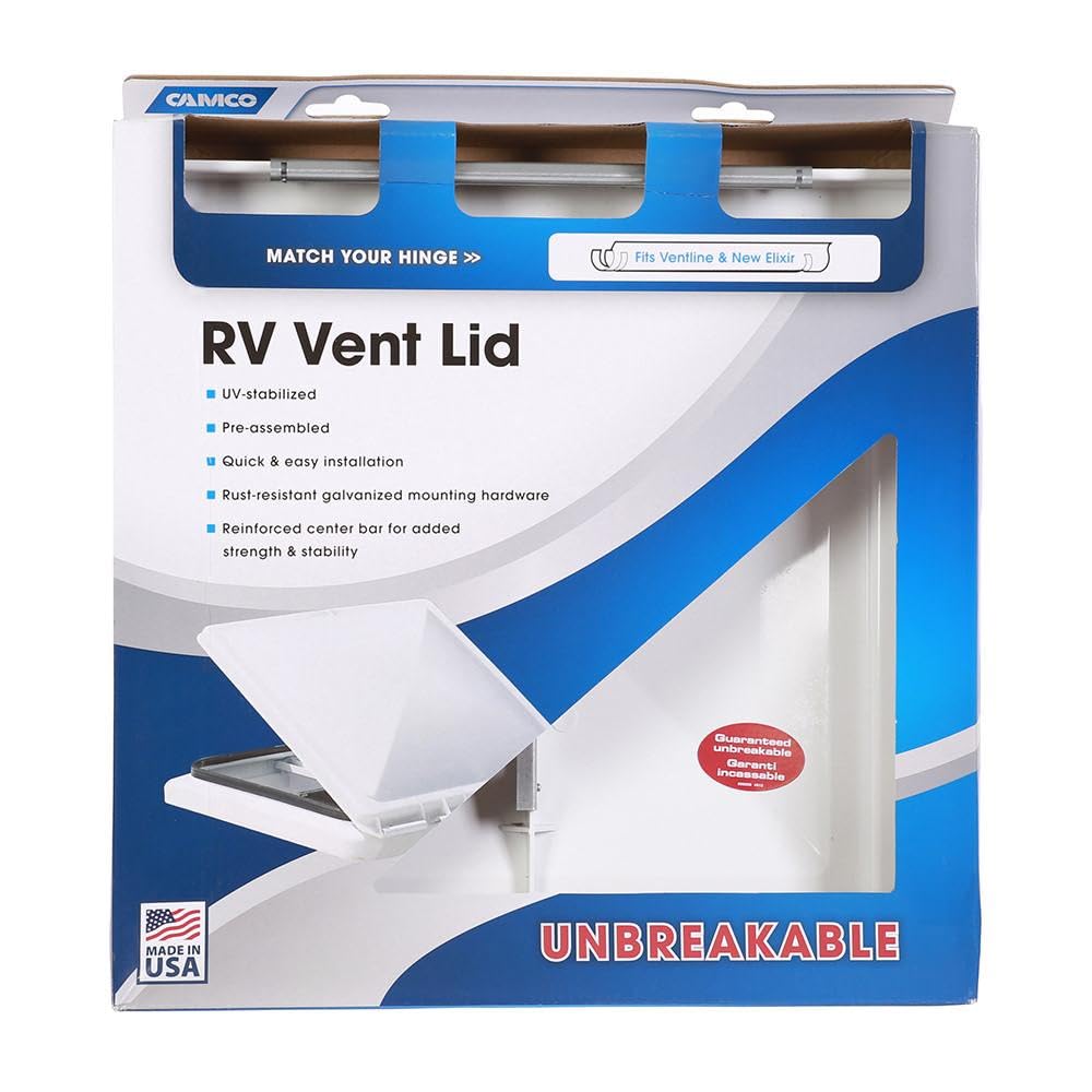 RV Vent Lid Impact-Resilient Polycarbonate F596