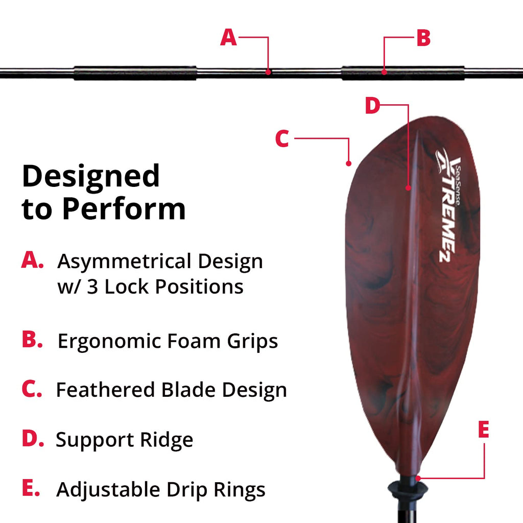 96” Fiberglass Reinforced Nylon Kayak Paddle E918794