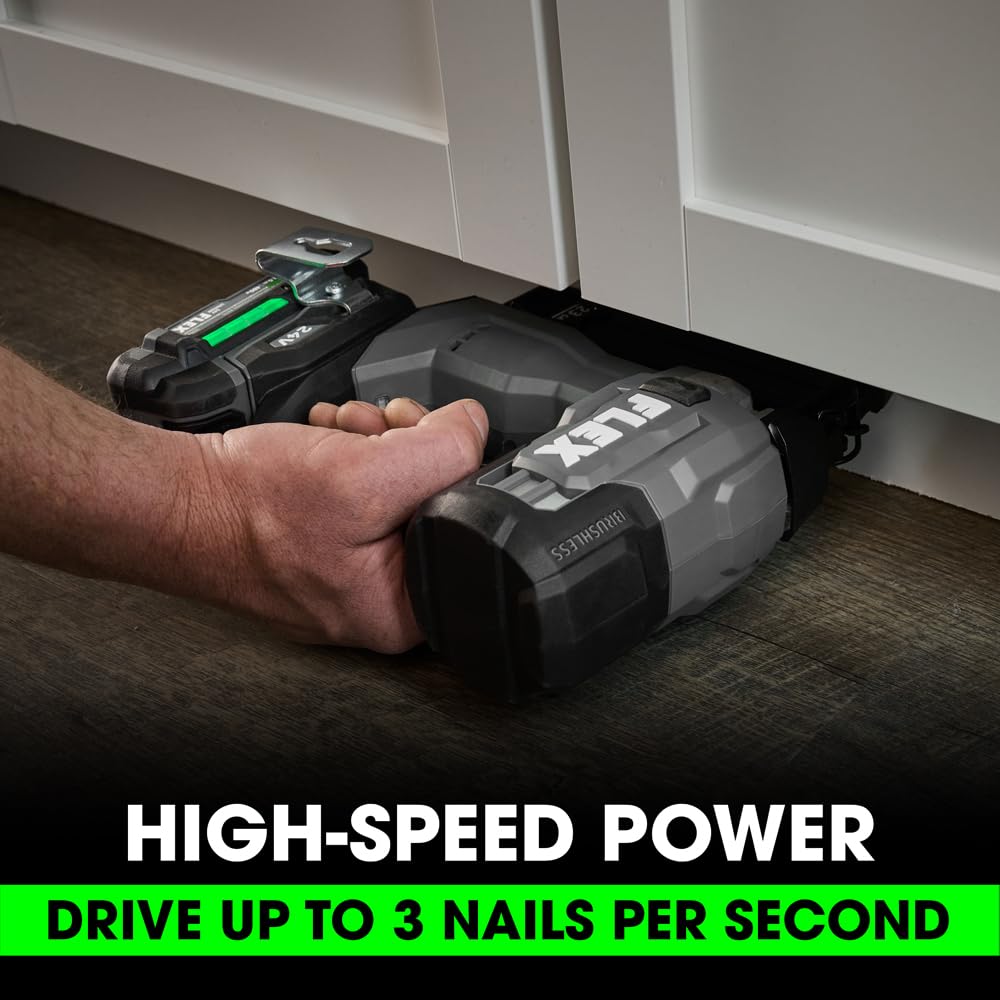 24V Brushless Cordless 23-Gauge Pin Nailer Kit with 2.5Ah Battery M262722