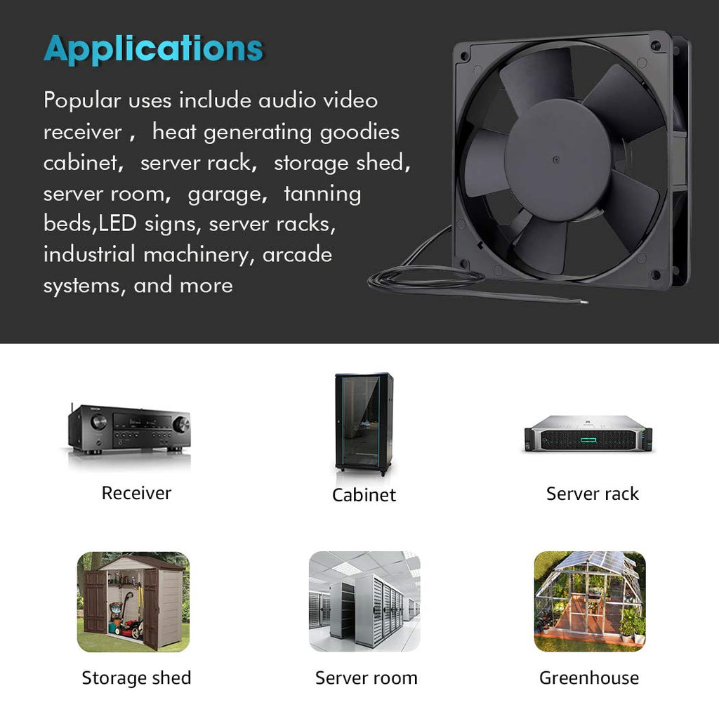 120mm AC Axial Exhaust Fan Dual Ball G772