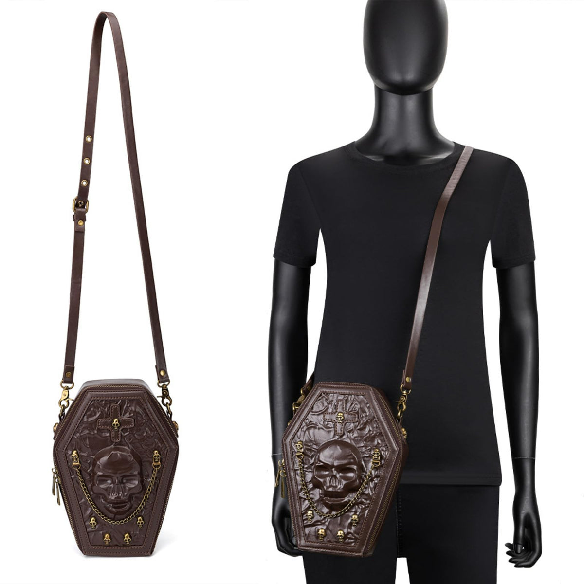 Crossbody Purse and Handbags Gothic Steampunk Retro Small Shoulder Bag T46721