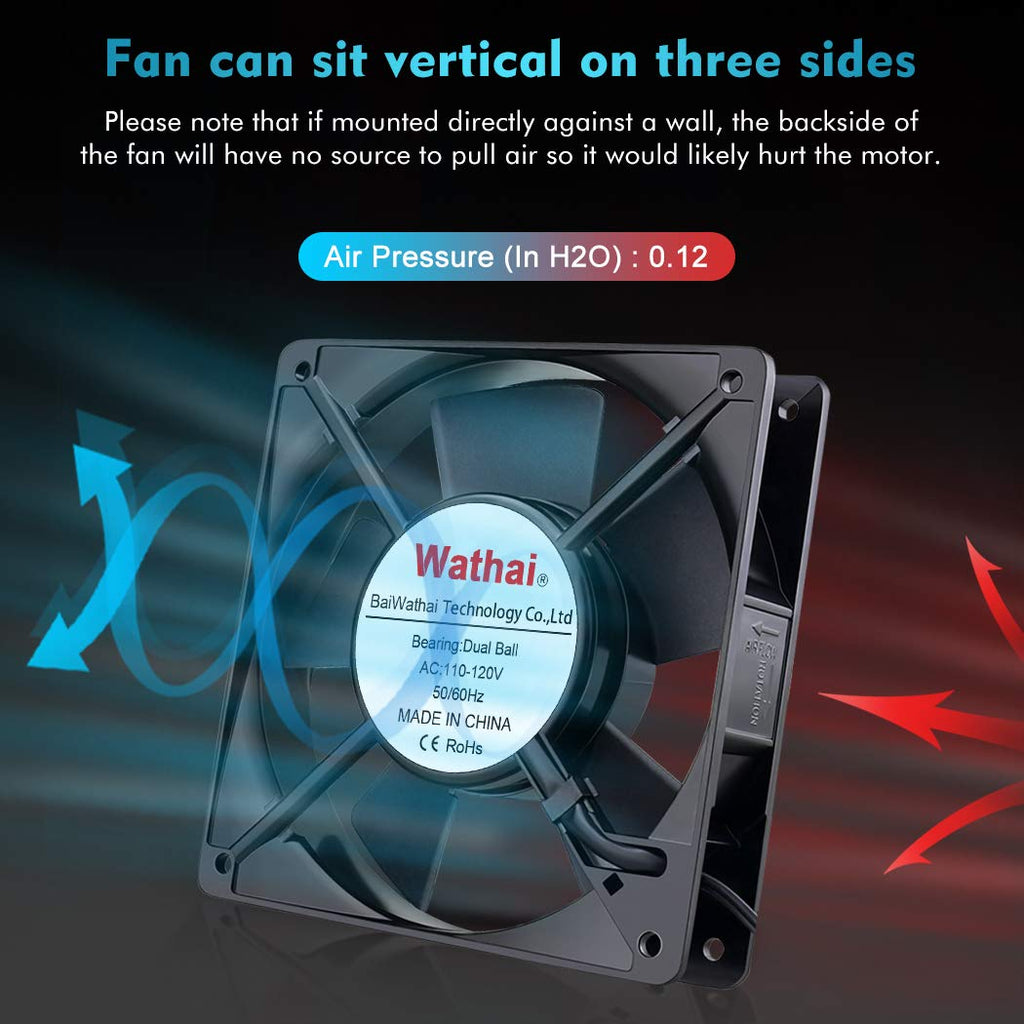 120mm AC Axial Exhaust Fan Dual Ball G772