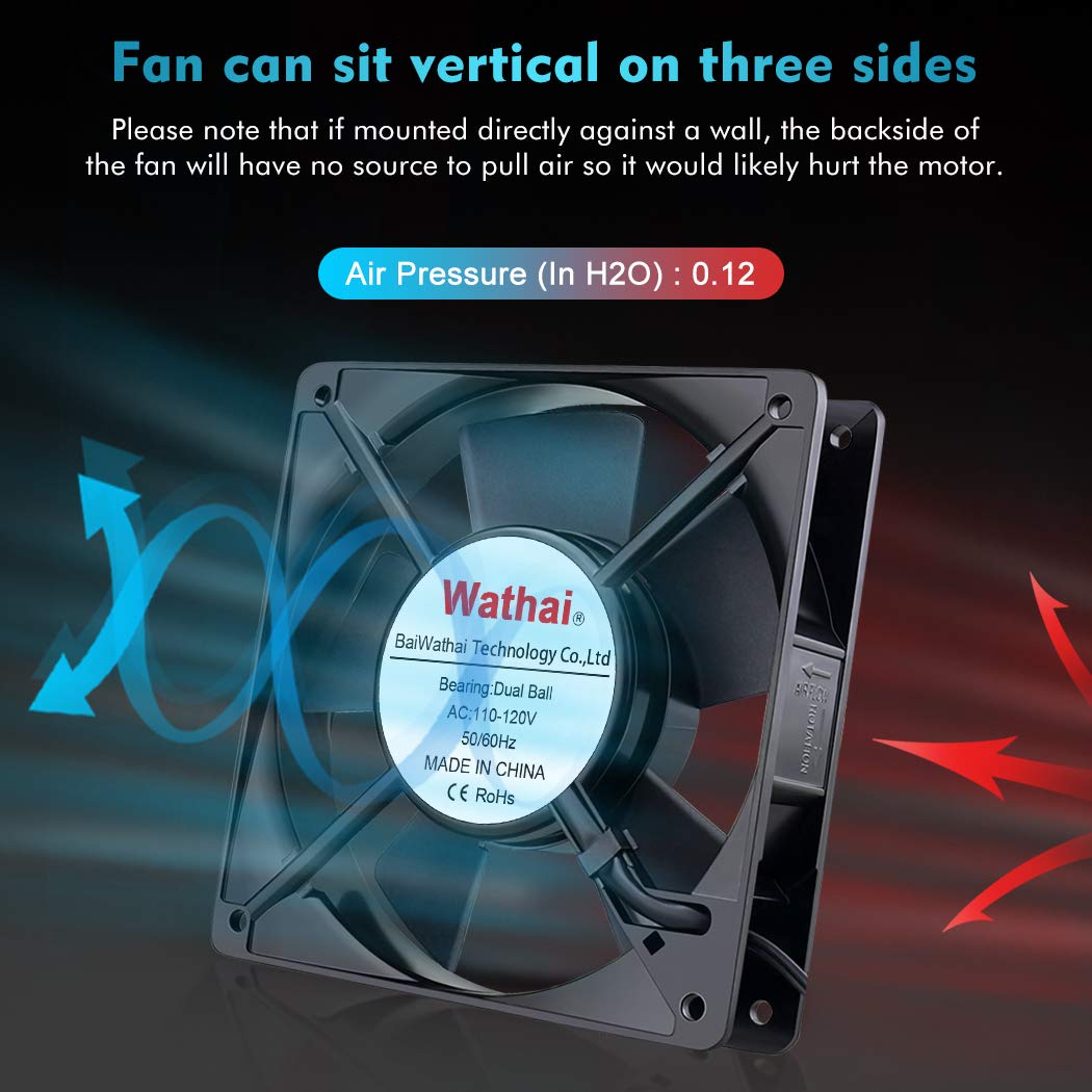 120mm AC Axial Exhaust Fan Dual Ball G772