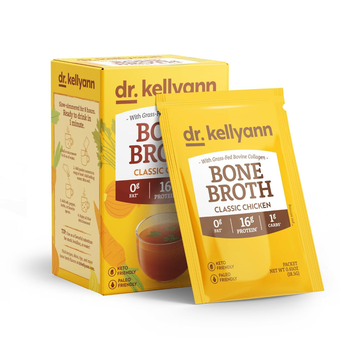 Bone Broth Packets Variety Pack 3 Boxes 21 Servings W222368