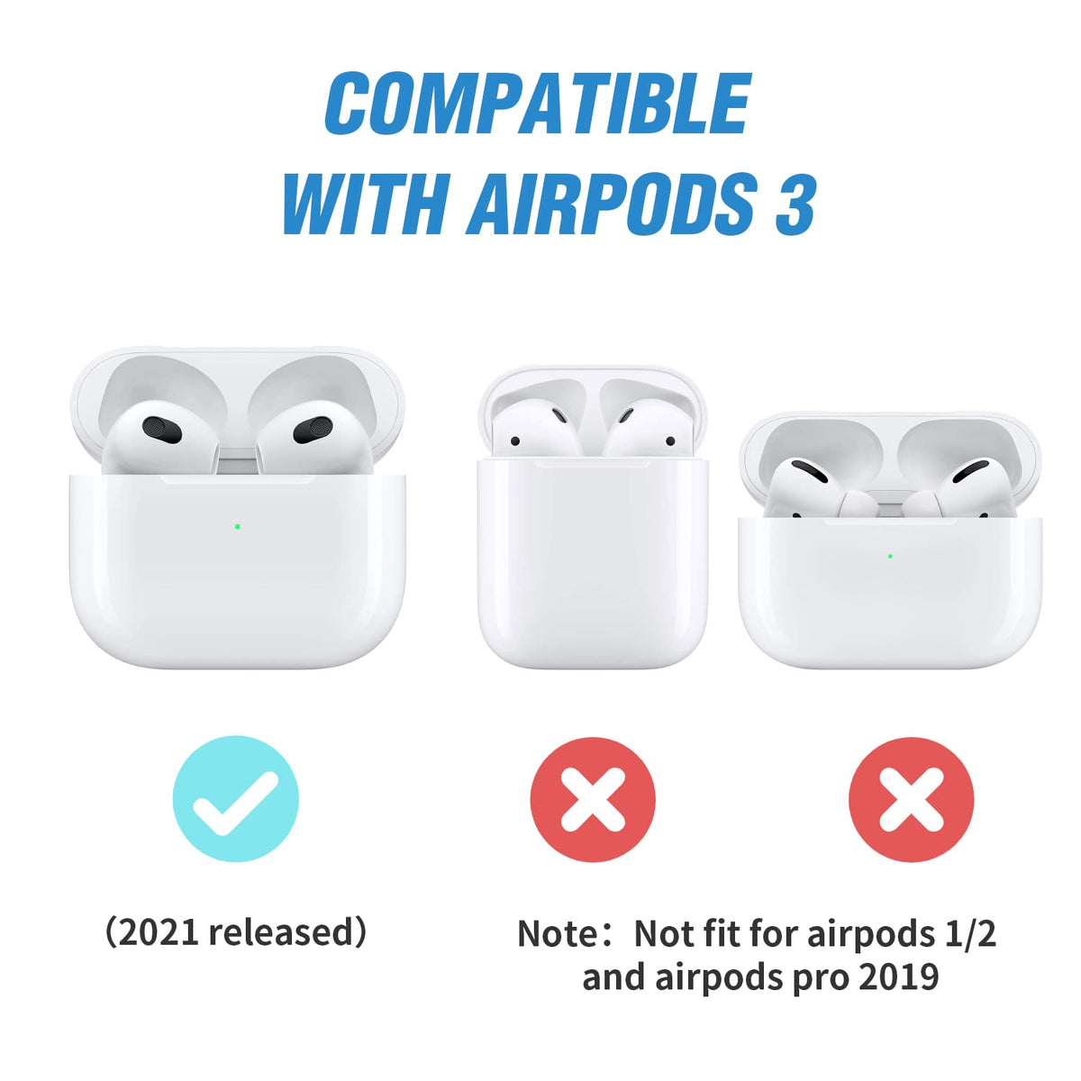 Airpods 3 Case Cover with Magnetic Lock Lid R1373