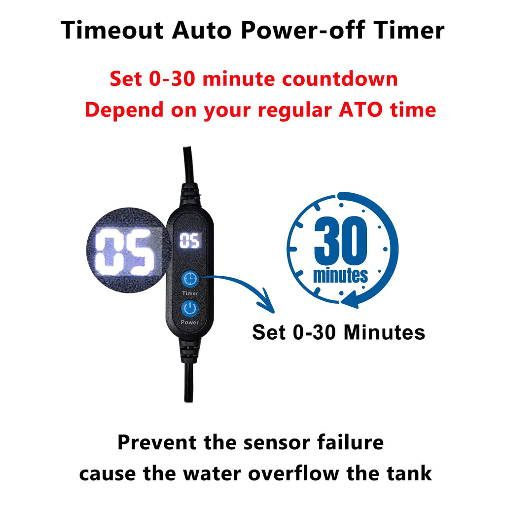 Aquarium Auto Top Off System with 4 Level Flow Control Pump H739085