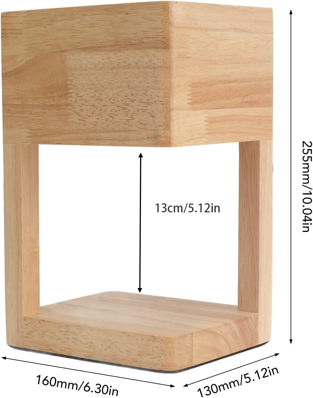 Wooden Candle Warmer Lamp with Timer and Auto Shut Off S682603