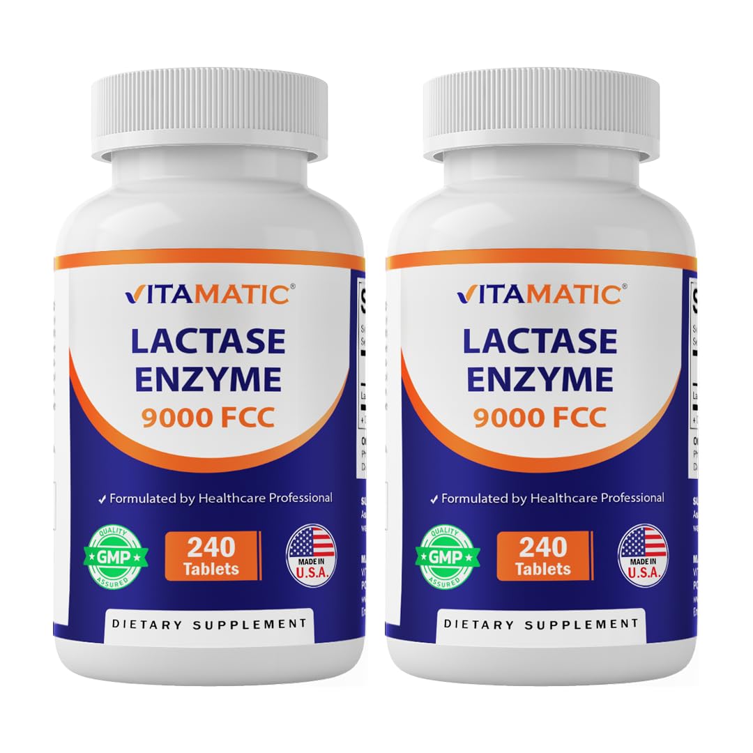 Lactase Enzyme 9000 FCC 240 Tablets 2 Pack R667966