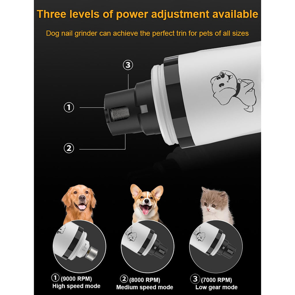 Dog Nail Grinder, 3-Speed, Ultra Quiet U8177
