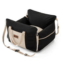 Waterproof Dog Car Seat with Safety Leash, Black E80647