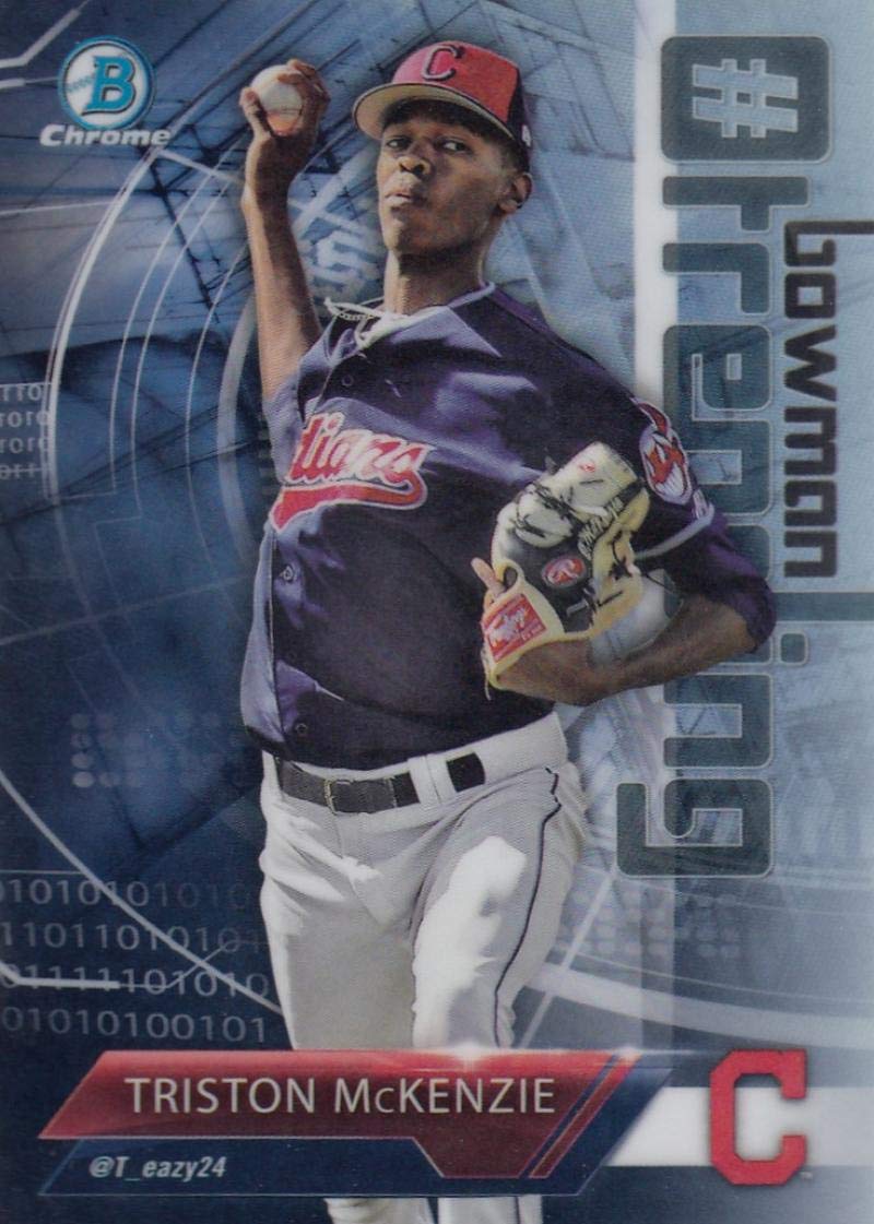Bowman Chrome Triston McKenzie Baseball Trading Card X45333