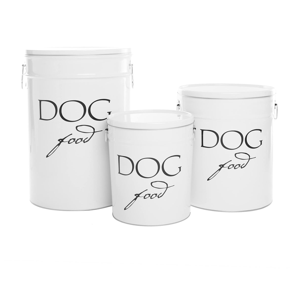 Large Airtight Stainless Steel Dog Food Storage Canister H9685