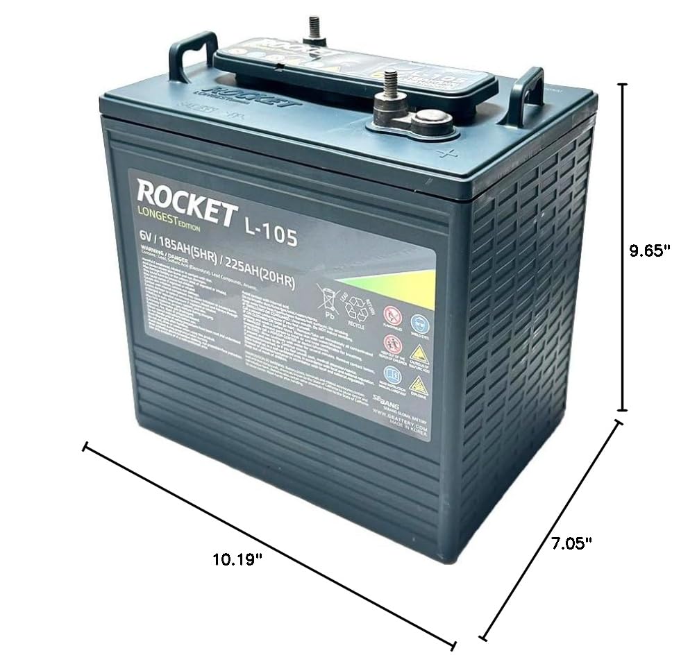225Ah 6V Deep Cycle Battery Set of 4 Q955