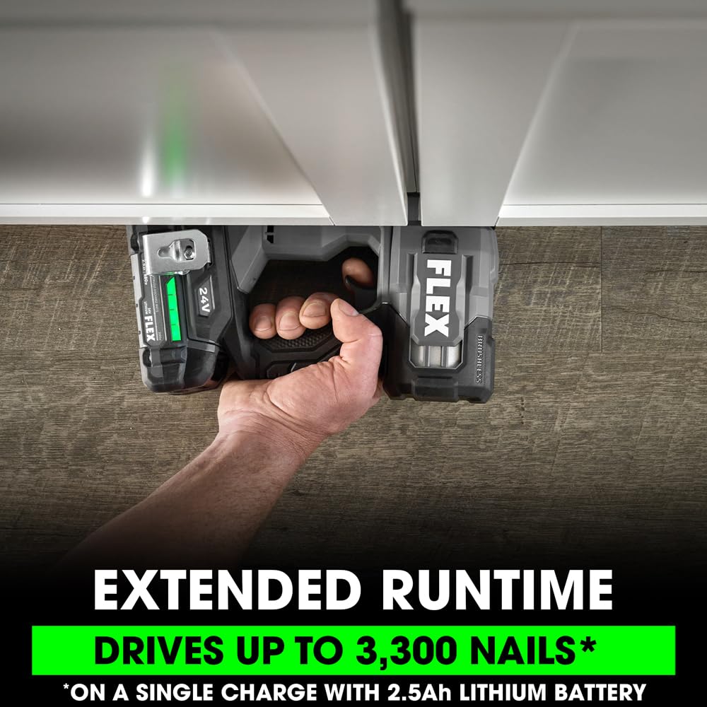 24V Brushless Cordless 23-Gauge Pin Nailer Kit with 2.5Ah Battery M262722