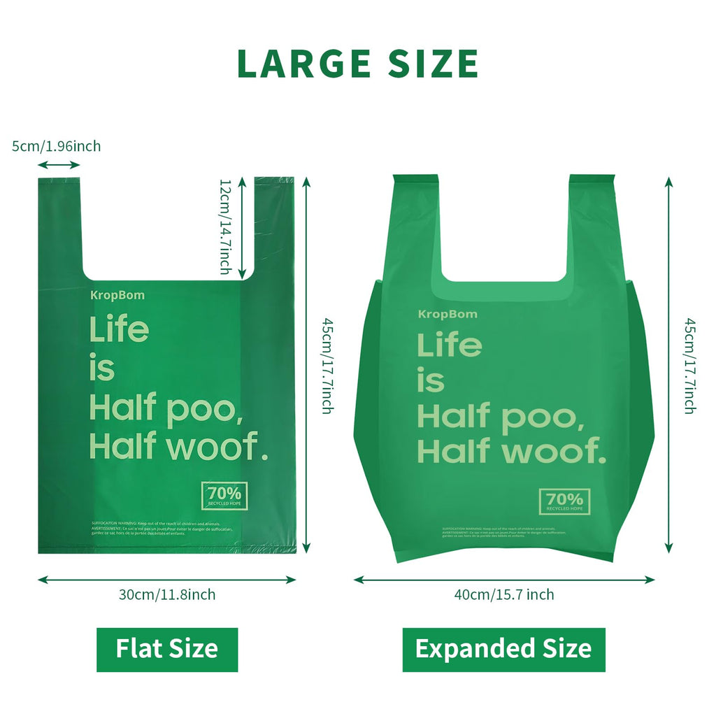 125 Count Large Unscented Cat Poop Bags with Handles N86646