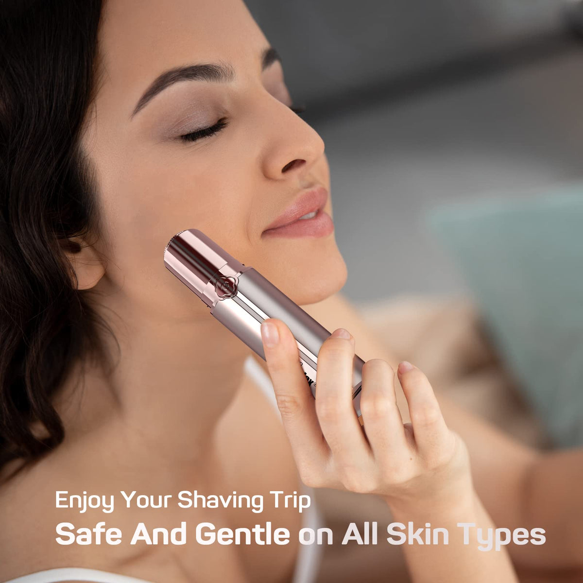 Electric Painless Facial Hair Remover with 2 Replacement Heads E56088