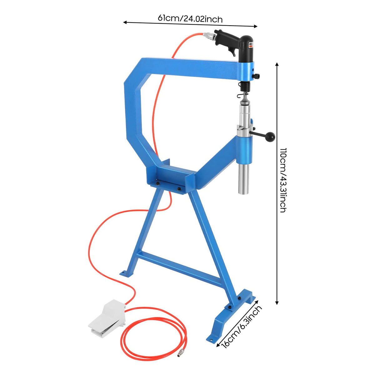 Pneumatic Planishing Hammer with Anvil Dies and Pedal K443459