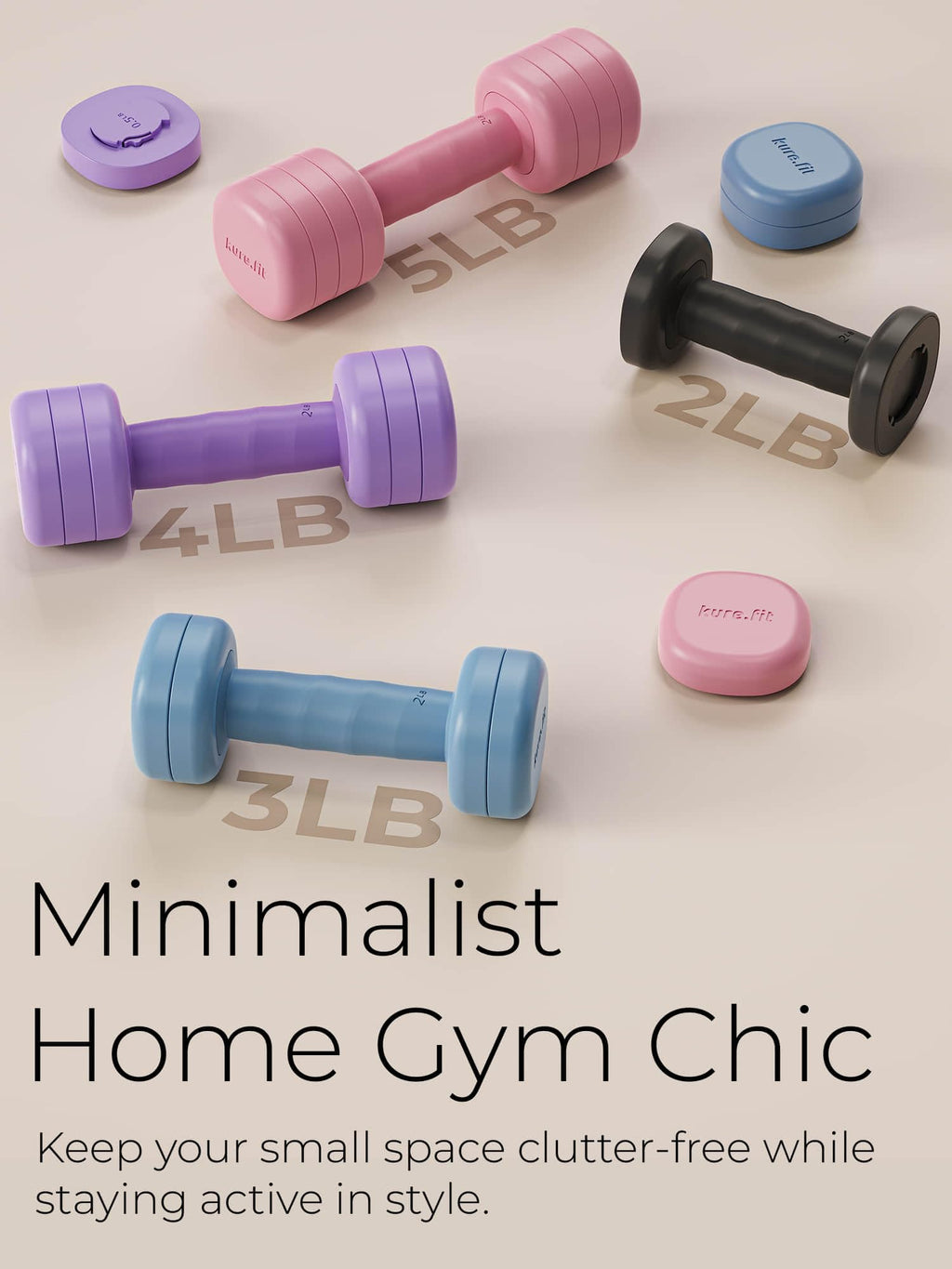 Adjustable Dumbbell Set 2LB 3LB 4LB 5LB H651207