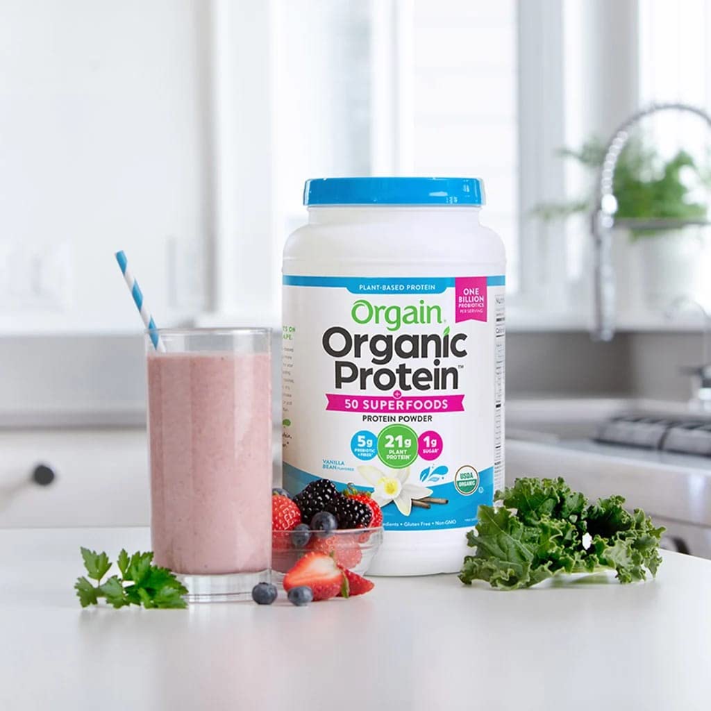 Organic Plant Based Protein Powder Vanilla Bean 2.74 Pound L647