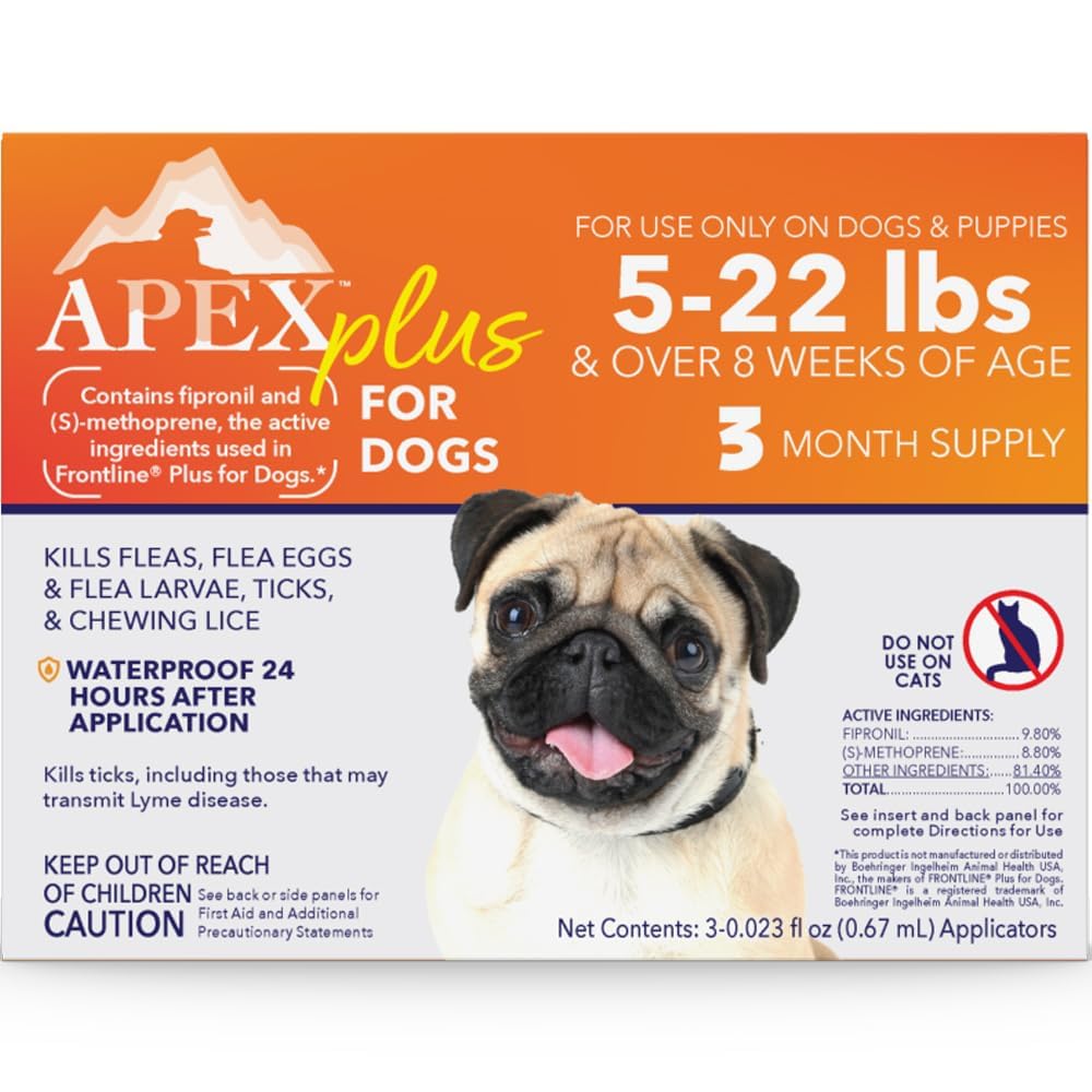 Flea & Tick Prevention for Small Dogs 3-Month Supply Q345