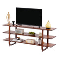 Walnut 65 Inch 3-Tier TV Stand R8743