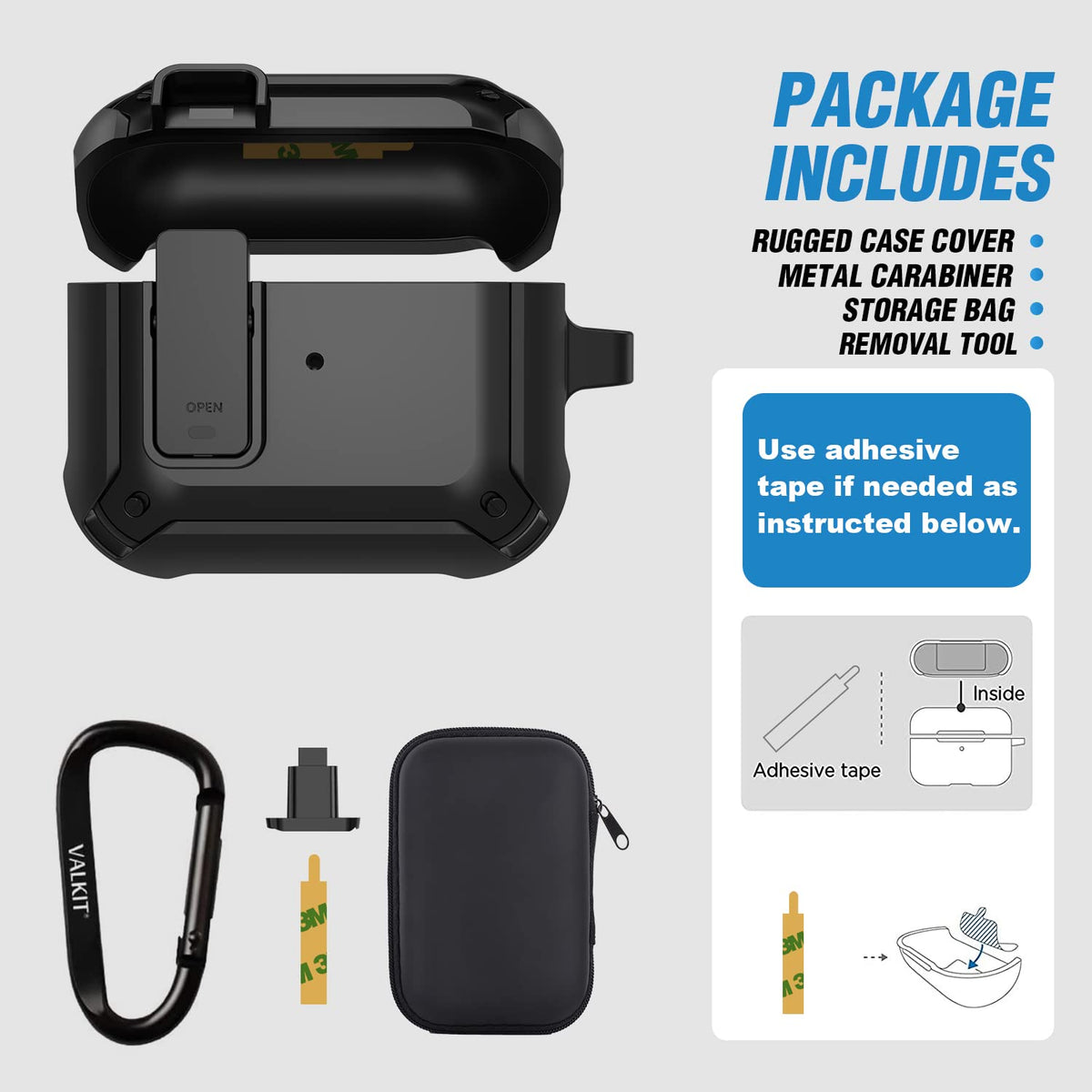 Airpods 3 Case Cover with Magnetic Lock Lid R1373
