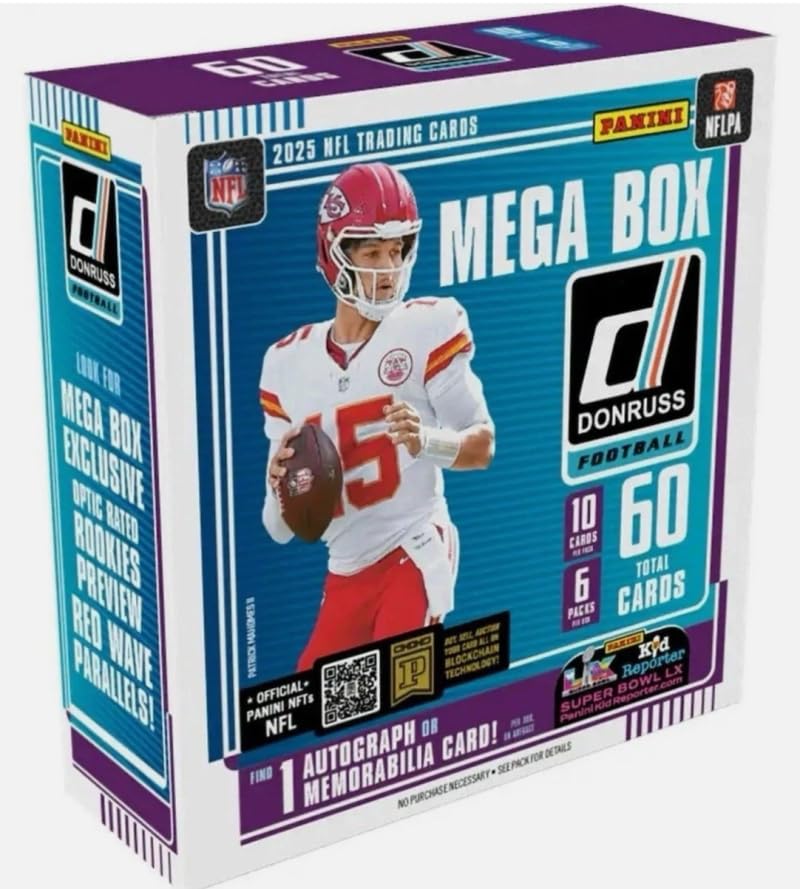 Football Trading Cards Mega Box 60 Cards Q714