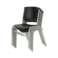 Black Stacking Chair 4-Pack V626