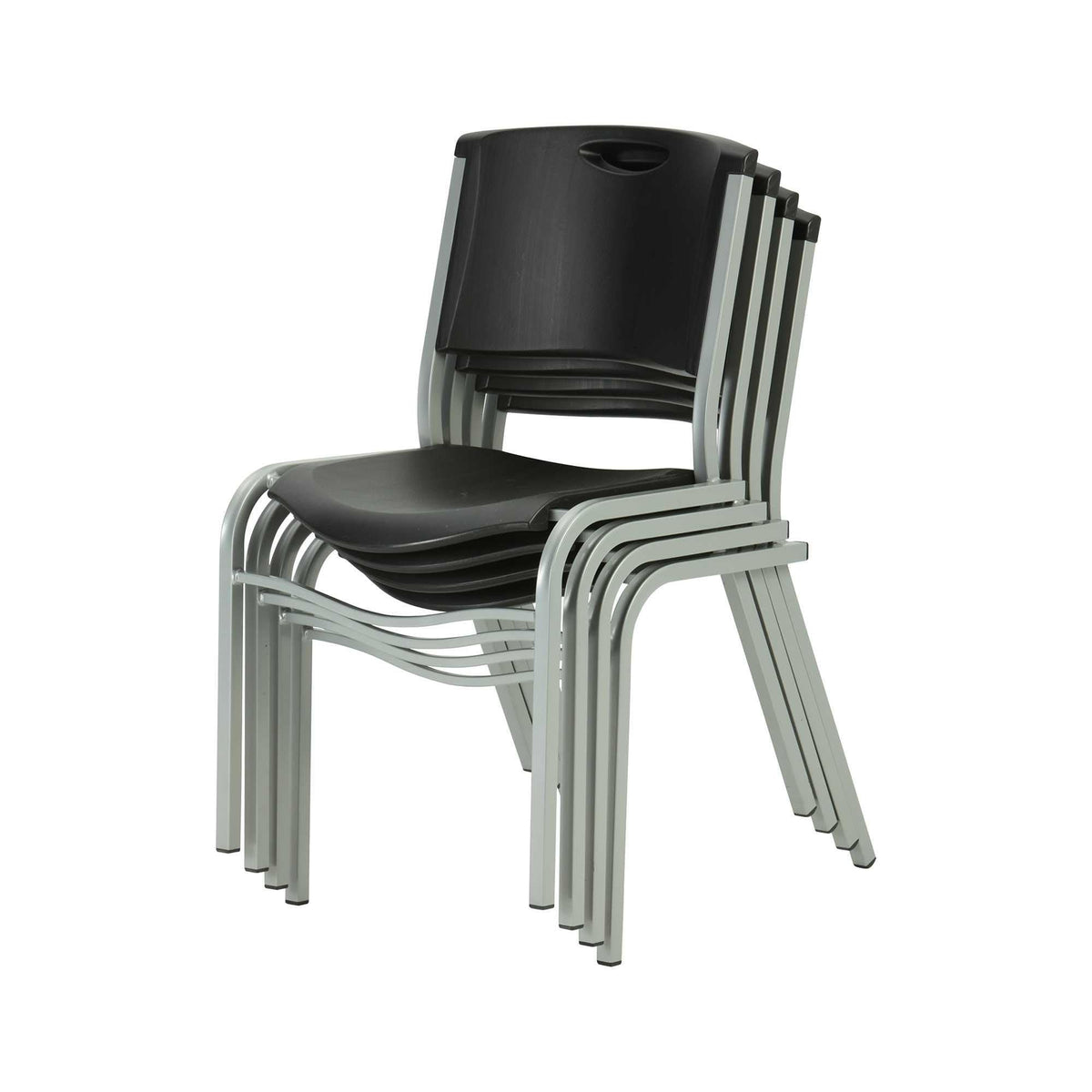 Black Stacking Chair 4-Pack V626