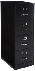 4 Drawer Vertical File Black F842235