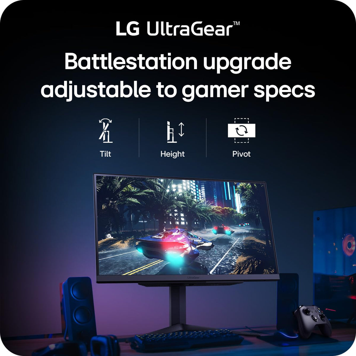 27-inch QHD IPS Gaming Monitor, 240Hz, 1ms, DisplayHDR 400, Black C14380