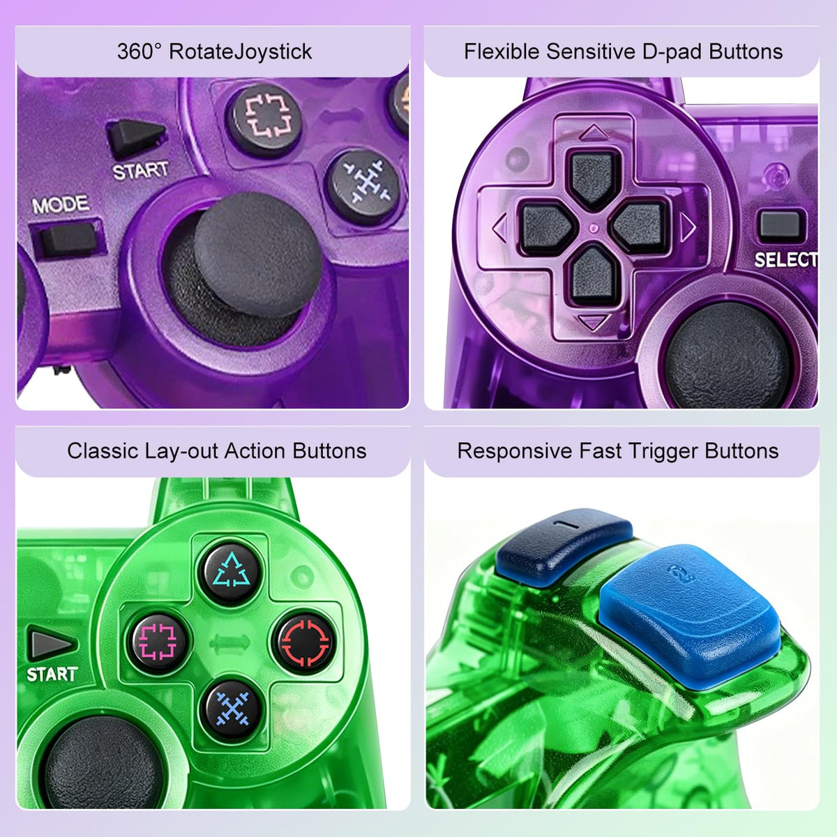 2 Packs Wireless Controller R90068