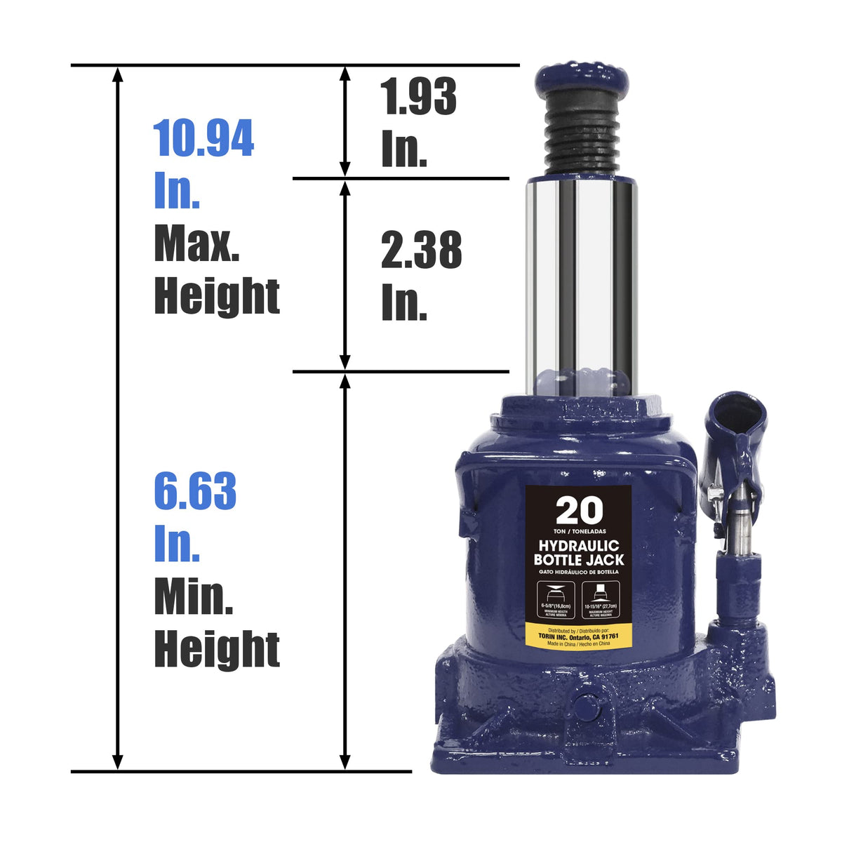 20 Ton Low Profile Car Bottle Jack K56535