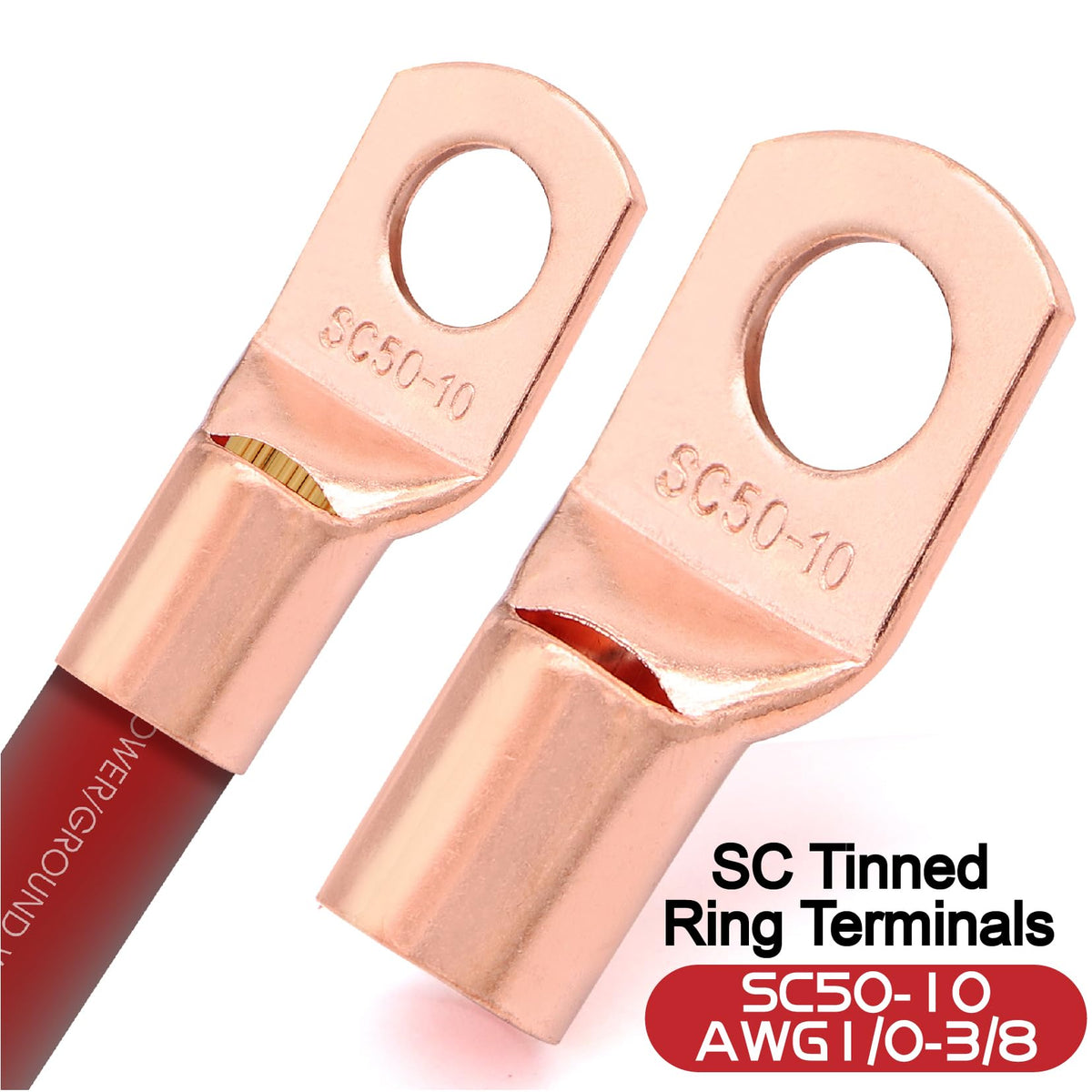 1/0 Gauge Battery Cable with Lugs X276