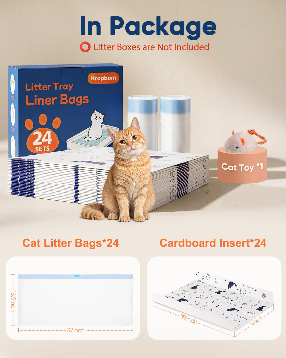 24 Pack Litter Box Liners M945
