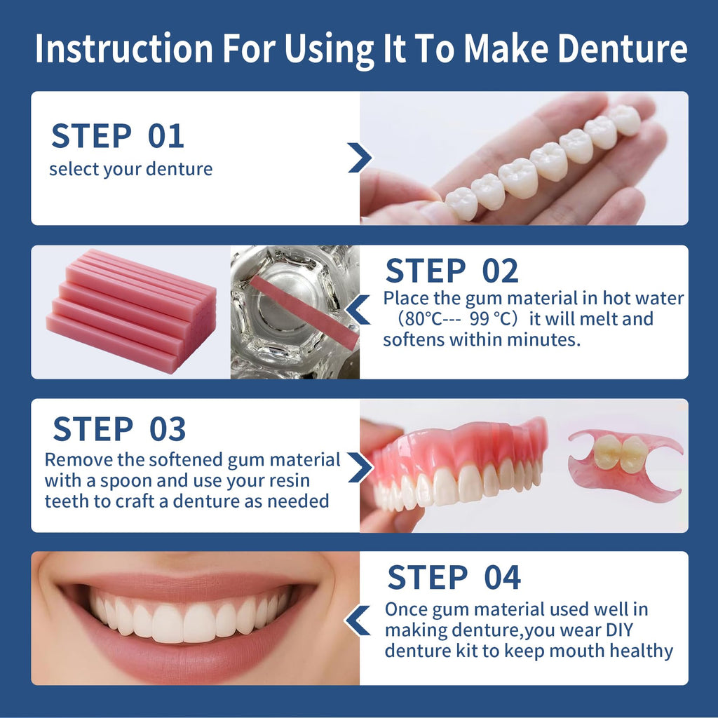 Denture Reline Kit for Upper and Lower Dentures A877589