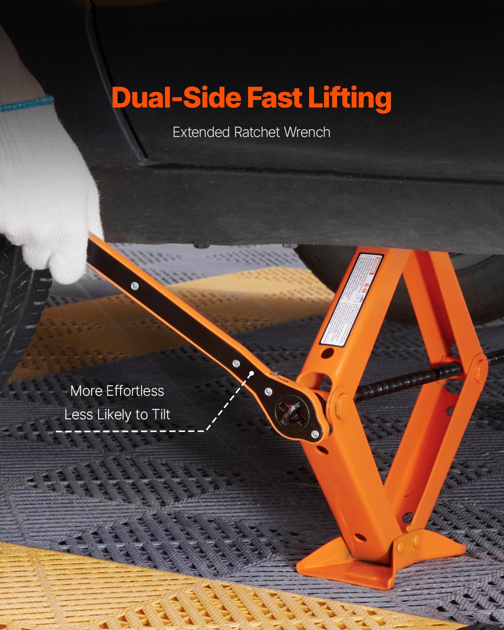 2.5 Ton Scissor Car Jack with Lifting Range B289