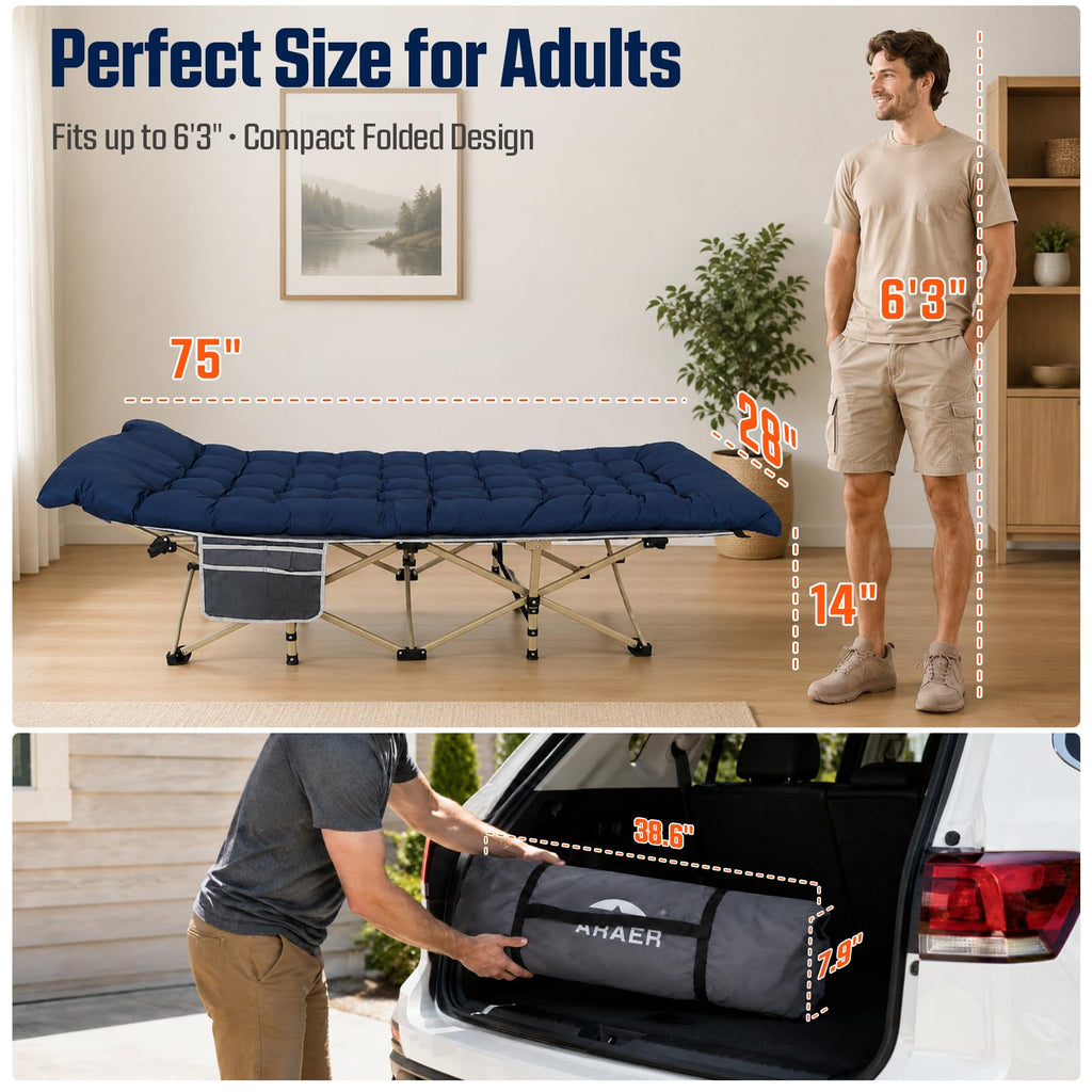 Camping Cot with Mattress R506619