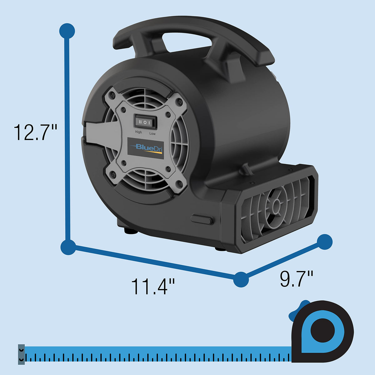 1/8 HP Portable Air Mover Utility Fan Y428208