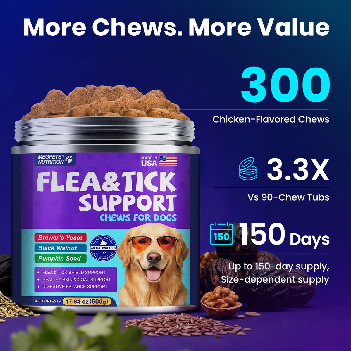 Chicken Flavor Soft Chews for Dogs Z995121